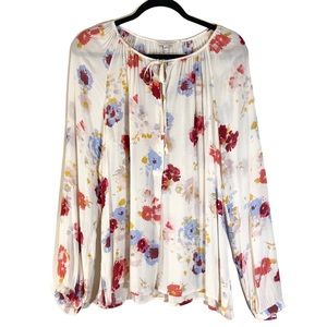Lucky Brand Floral Blouse Size L/G